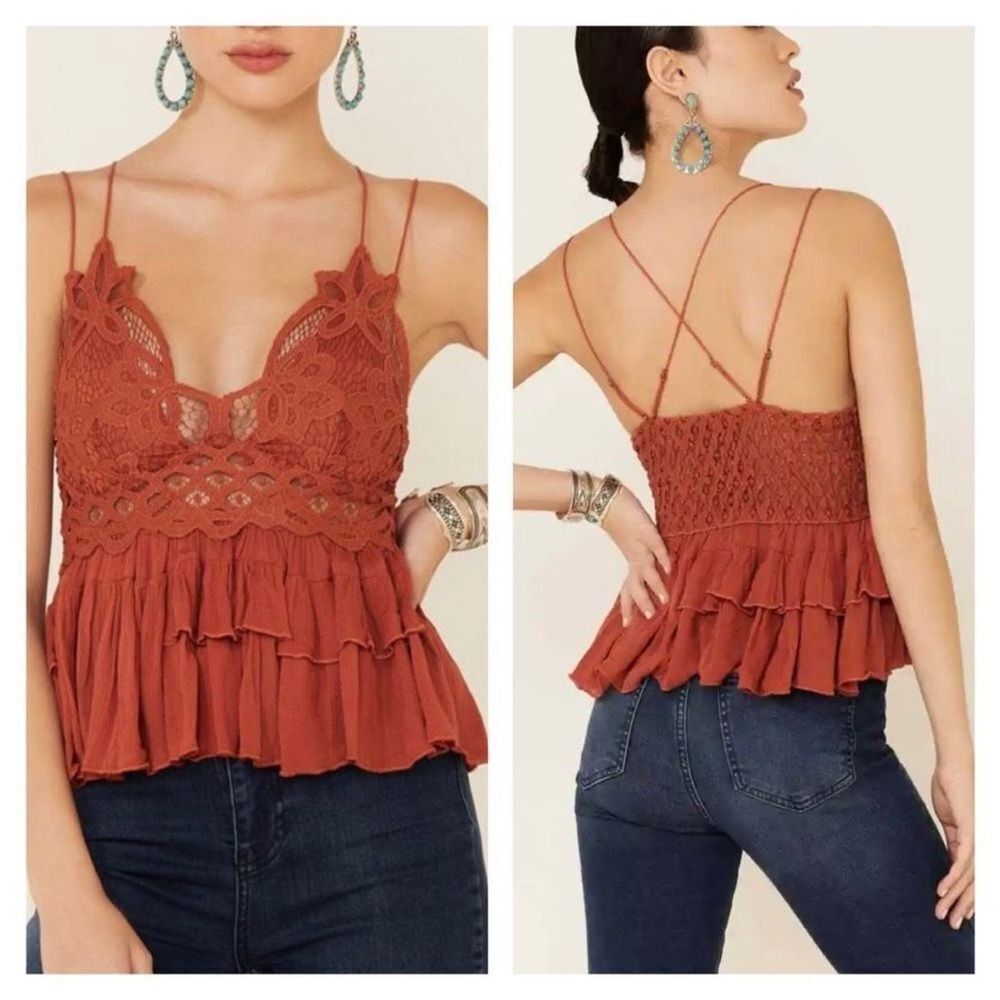 NWT Free People Intimately Adella Cami Winding Roads